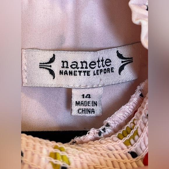 NANETTE LEPORE Women’s Sleeveless Pleated Dress with Smocked Neckline Size 14 - Picture 6 of 11